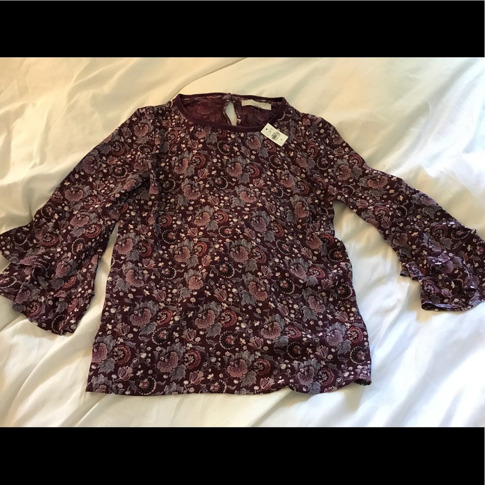 NWT Ann Taylor floral blouse